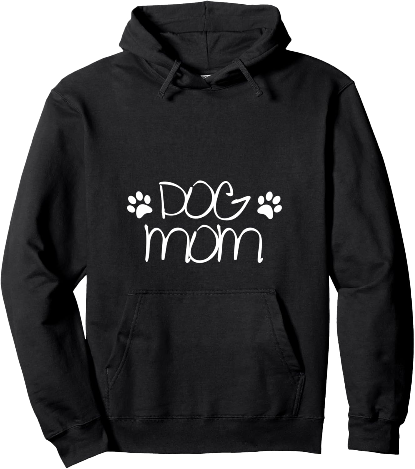 Dog Mom Women Mama Paw Top Cute Long Sleeve Pullover Hoodie