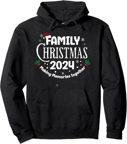 Family Christmas 2024 Holiday Matching Family Xmas Pullover Hoodie