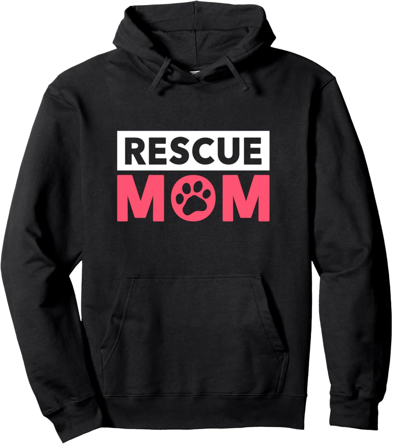 Dog Rescue Gift For Women - Rescue Mom Pullover Hoodie