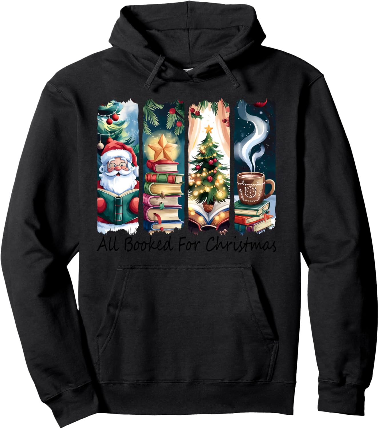 All Booked For Christmas Pullover Hoodie