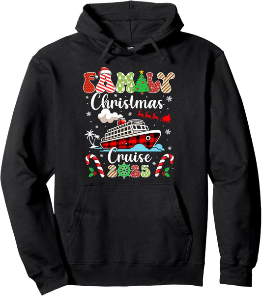 Family Christmas Cruise Squad 2025 Matching Family Xmas 2025 Pullover Hoodie