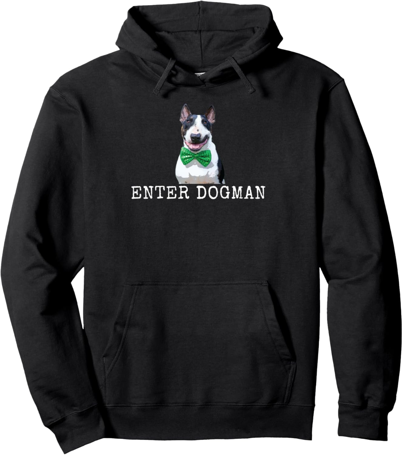 Enter Dogman Funny Dog Dad and Dog Mom Pullover Hoodie