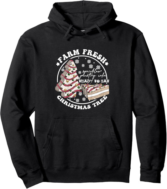 Farm Fresh Christmas Tree Cakes Matching Family Xmas Pullover Hoodie