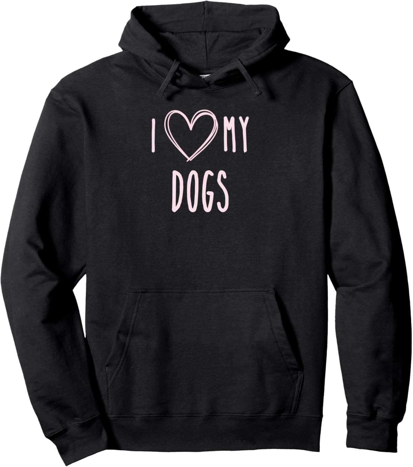 Dog Theme Shirts I Love My Dogs Unisex Pink Dog Moms Dads Pullover Hoodie