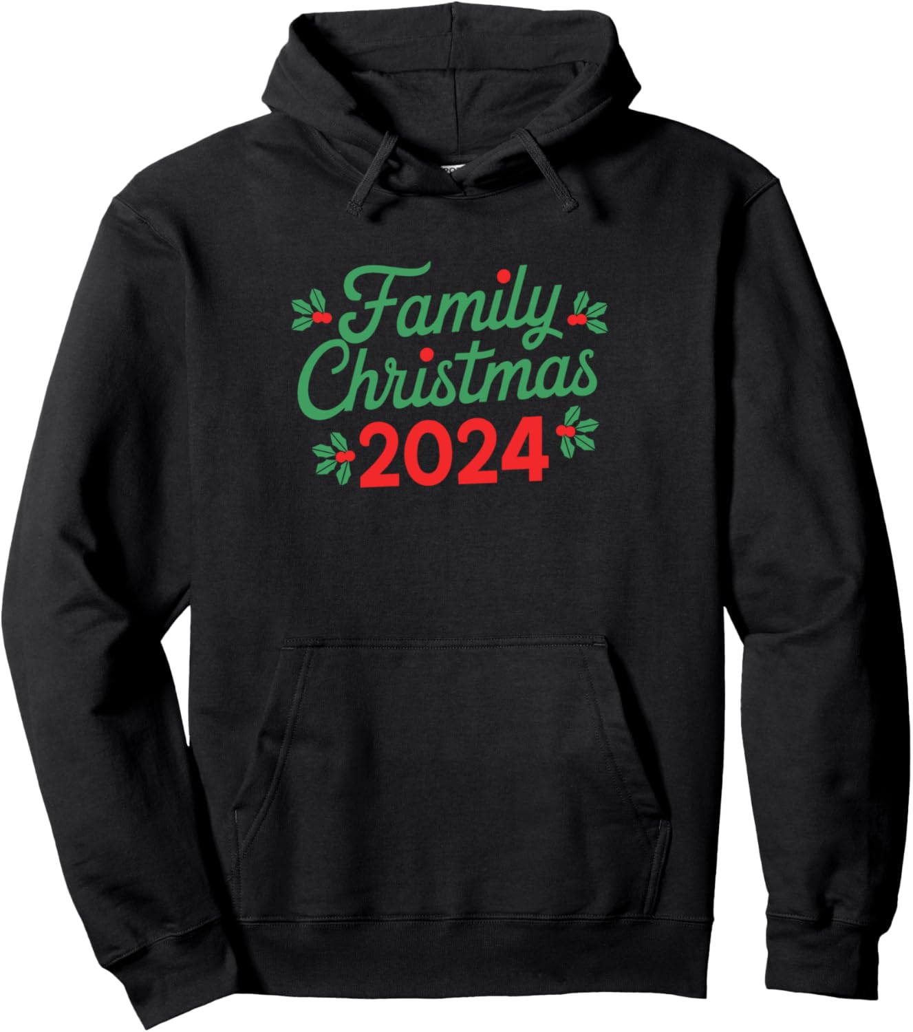 Family Christmas 2024 Matching Outfit Xmas Squad Santa Group Pullover Hoodie