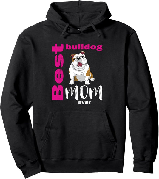 English Bulldog Mom Product Pullover Hoodie
