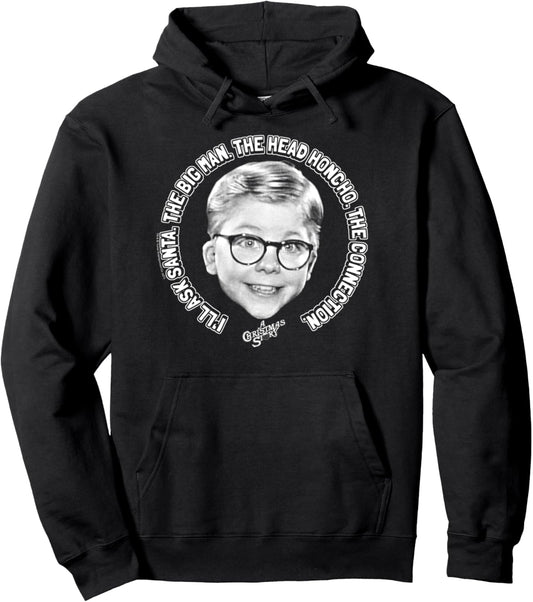 A Christmas Story Ask Santa Ralphie Funny Holiday Pullover Hoodie
