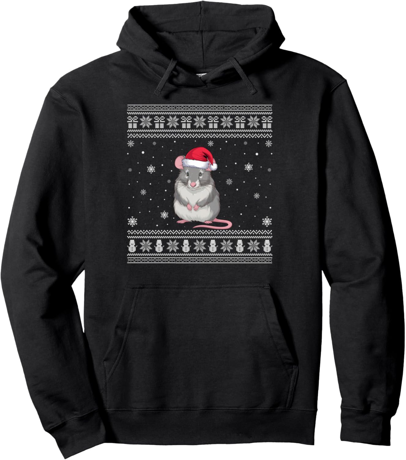 Dormouse Lovers Men Women Santa Ugly Xmas Sweater Pullover Hoodie
