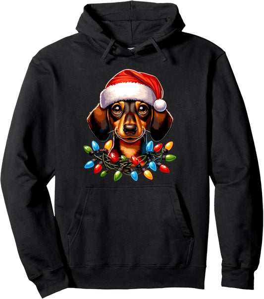 Dog Owner Xmas Men Women Favorite Dachshund Christmas Pullover Hoodie