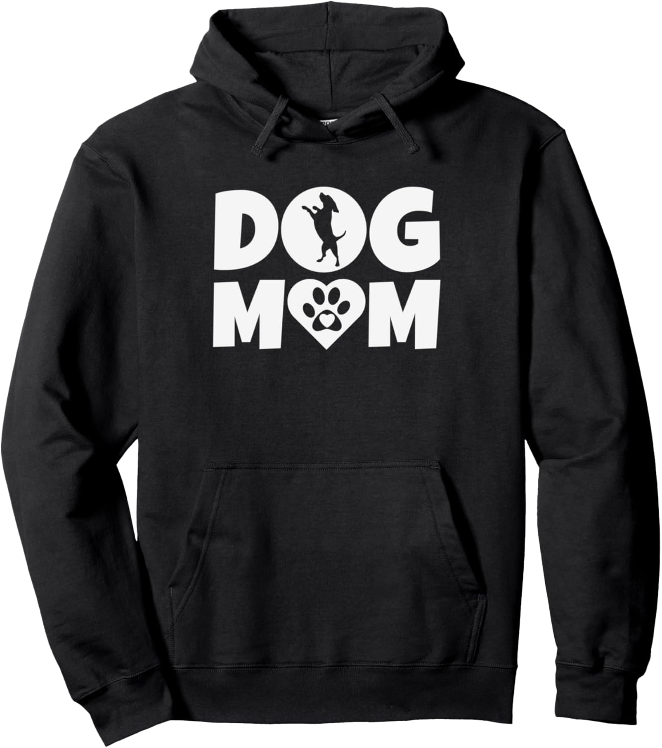 Dog Mom - Mothers Day Present for Dog Loving Mom - Cute Dog Pullover Hoodie