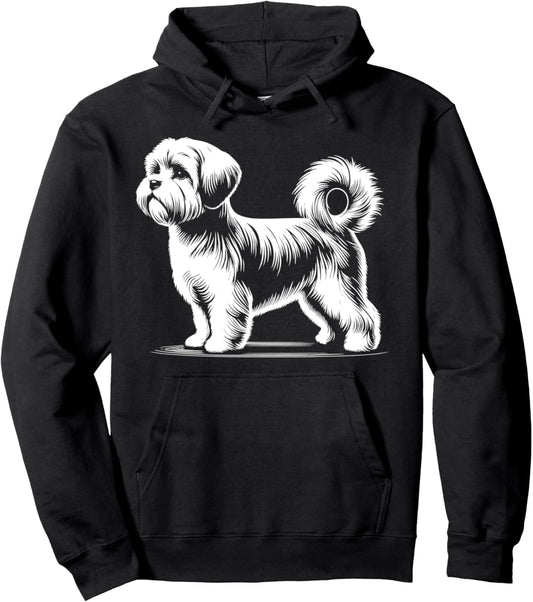 Dog Dad Mom Lover - Monochromatic Morkie Pullover Hoodie