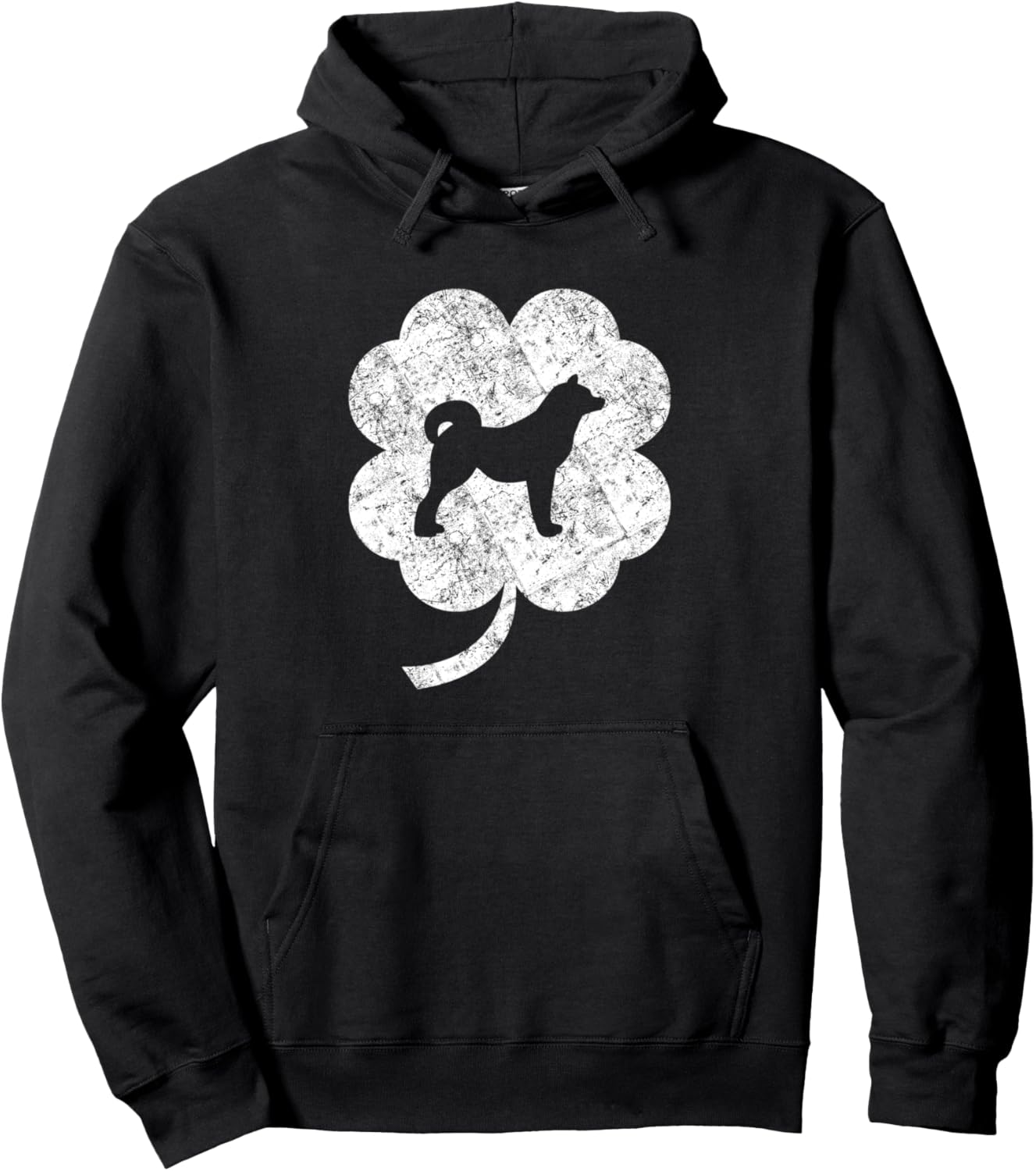 Akita Inu Dog Shamrock St. Patrick's Day Pets Lover Pullover Hoodie
