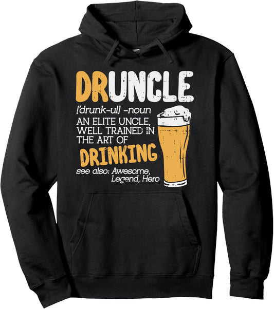 Druncle Hoodie Another Term Uncle Definition Christmas Gift Pullover Hoodie