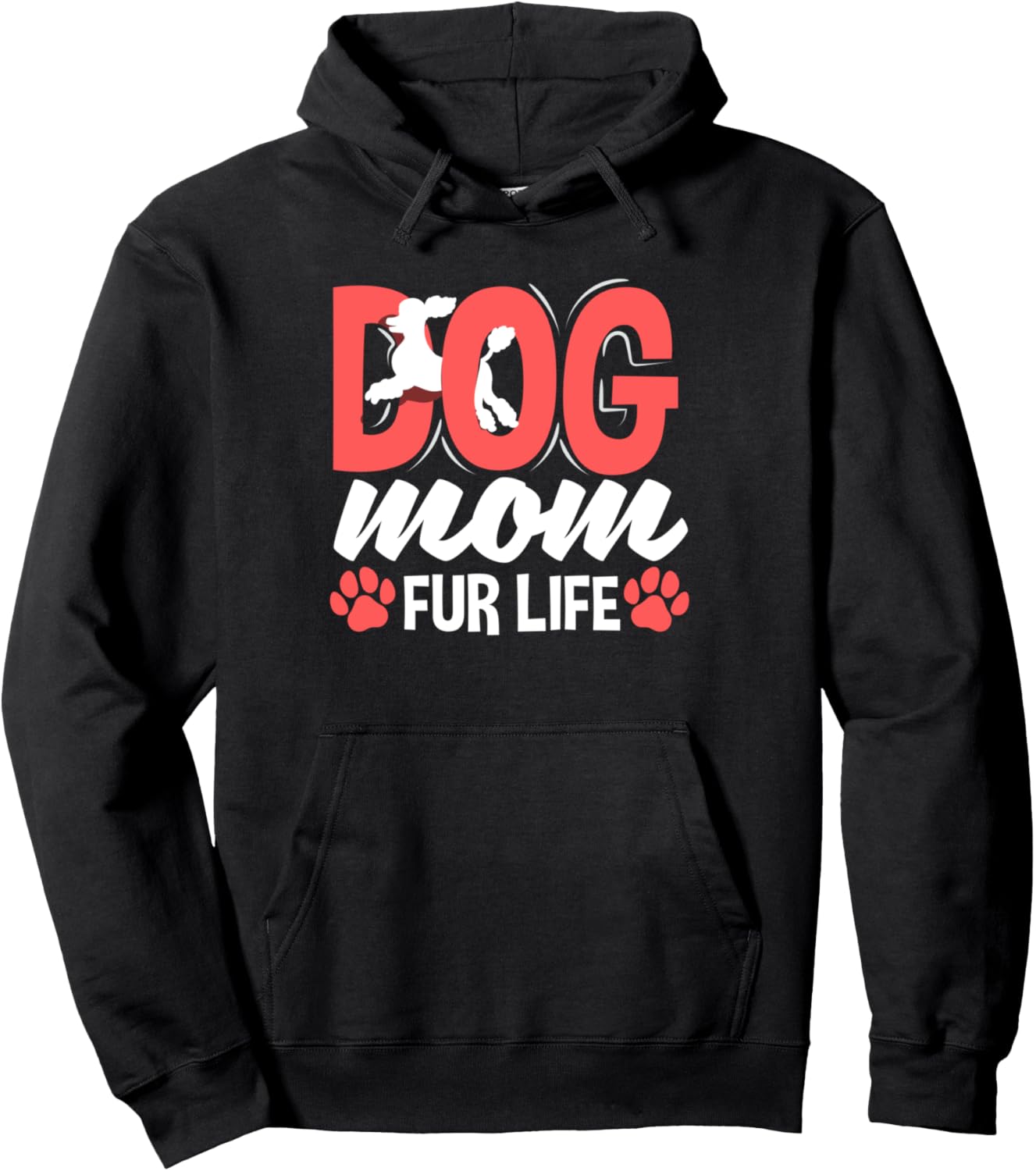 Dog Mom Fur Life Mothers Day For Women Wife Dogs Pullover Hoodie