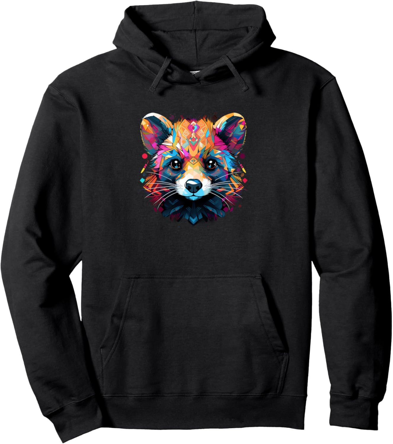 Ferret Vibrant Colors Paint Splatter Pet Lovers Cute Women's Pullover Hoodie