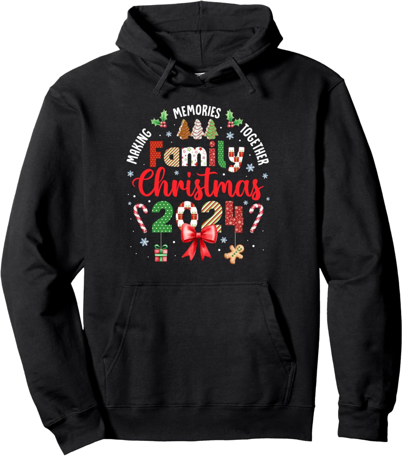 Family Christmas 2024 Matching Xmas Making Memories Family Pullover Hoodie