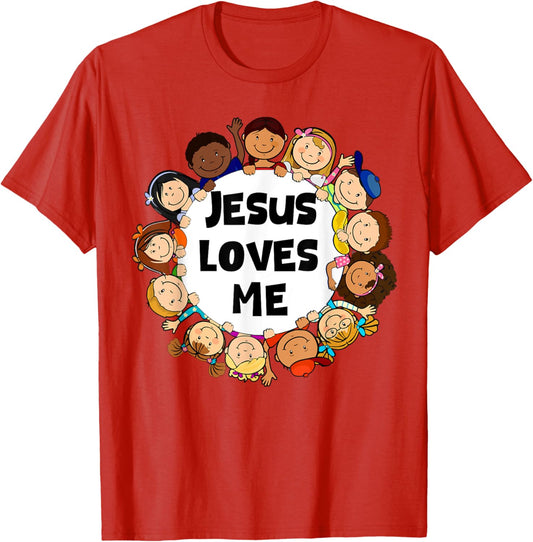 Jesus Love Me Christian Religious Cute Teen Girl Boy Toddler T-Shirt