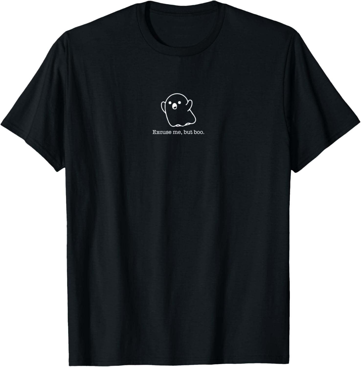 Excuse Me But Boo Cute Ghost Spooky Season Halloween Lover T-Shirt