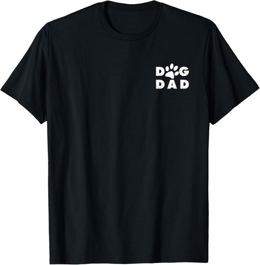 Dog Dad Pocket Dog Paw Funny Fathers Day Dog Lover Dog Owner T-Shirt