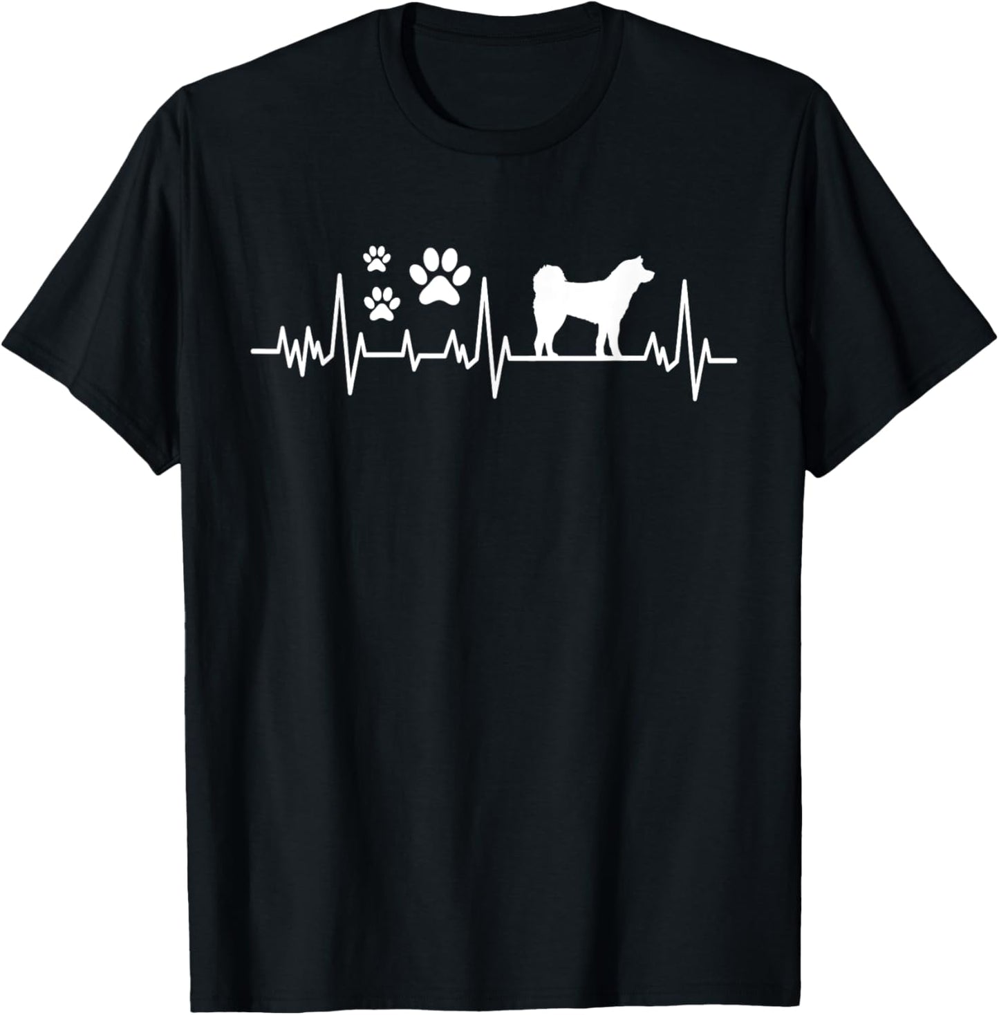 Akita Heartbeat - Dog Lover Animal Pet Owner T-Shirt