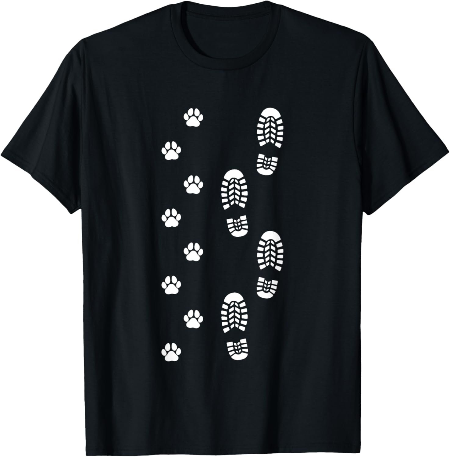 Dog Walk Foot Print Dog Walker Dog Walking T-Shirt