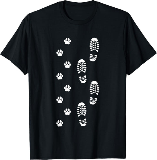 Dog Walk Foot Print Dog Walker Dog Walking T-Shirt