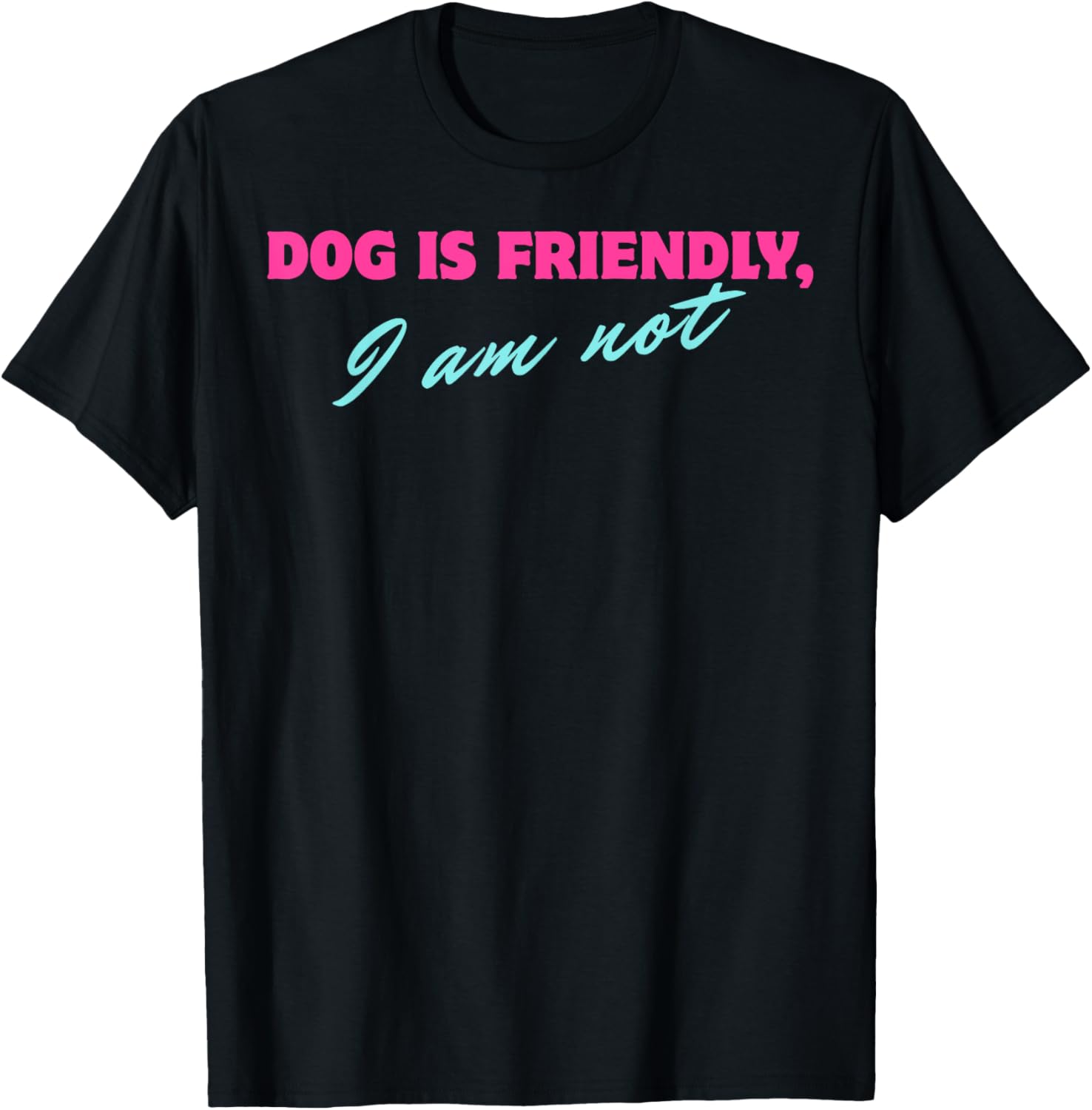 Dog Is Friendly I Am Not T-Shirt