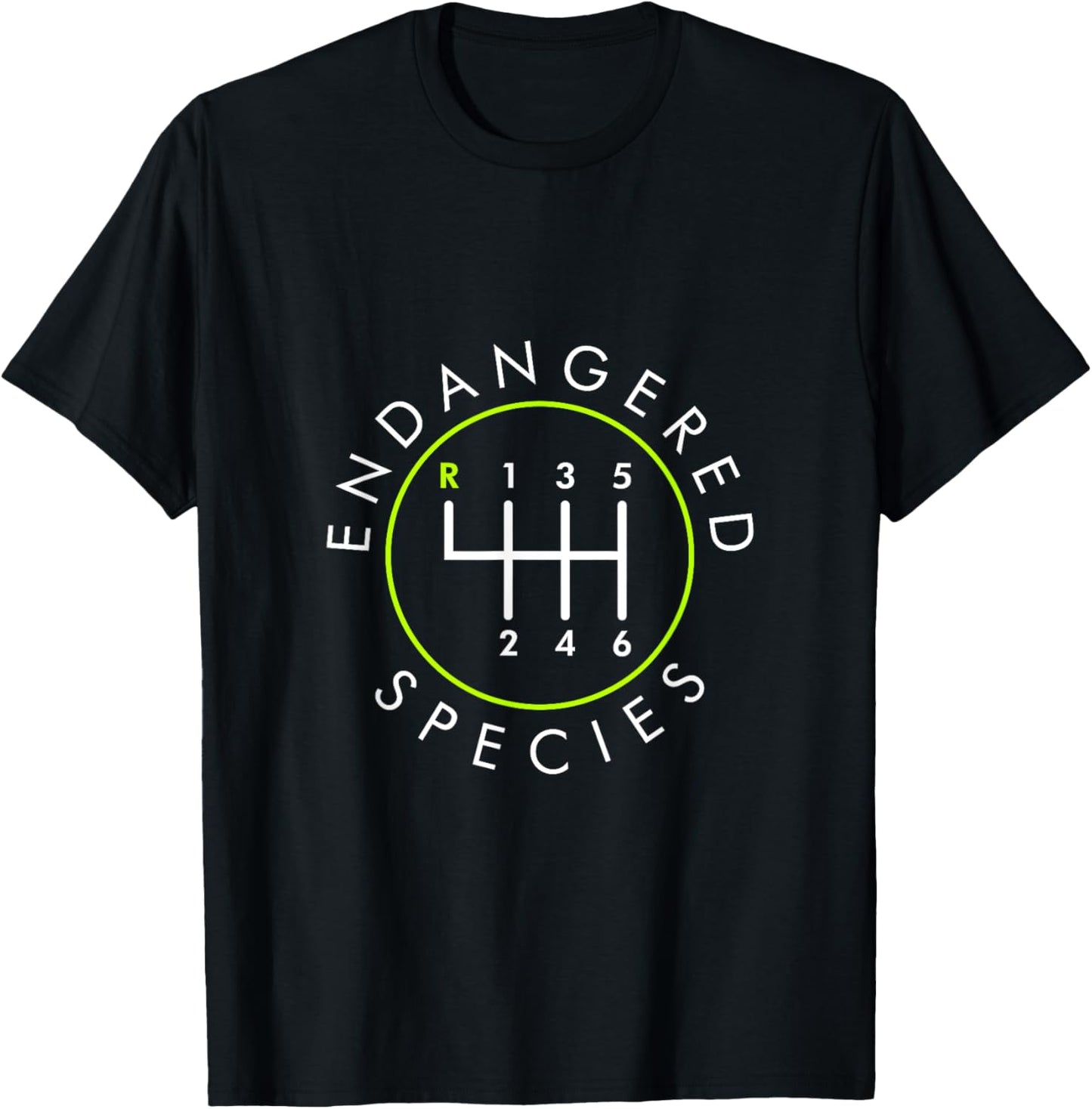 Endangered Species Manual Gearbox Stick Shift 6 Speed T-Shirt