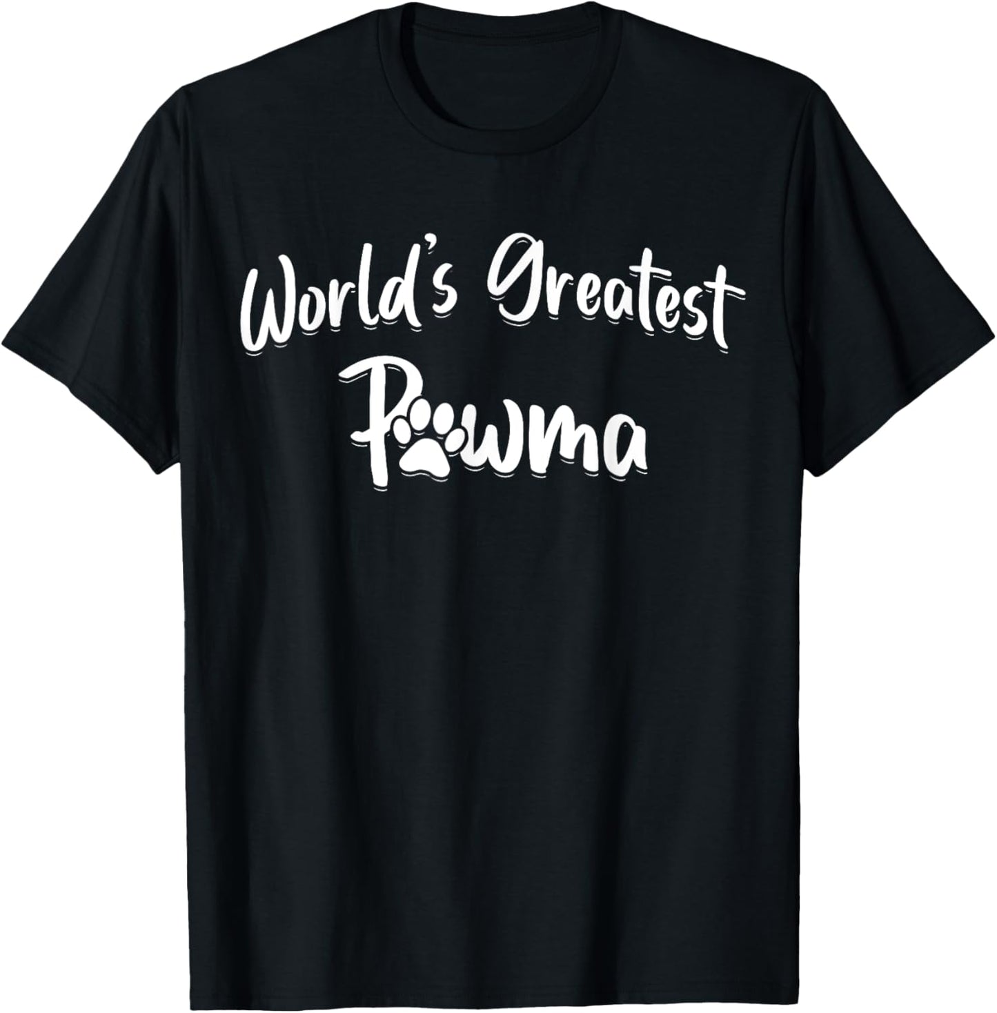 Dog Grandma Shirt Worlds Greatest Pawma Mothers Day Gifts T-Shirt for Men Women Girls Kids