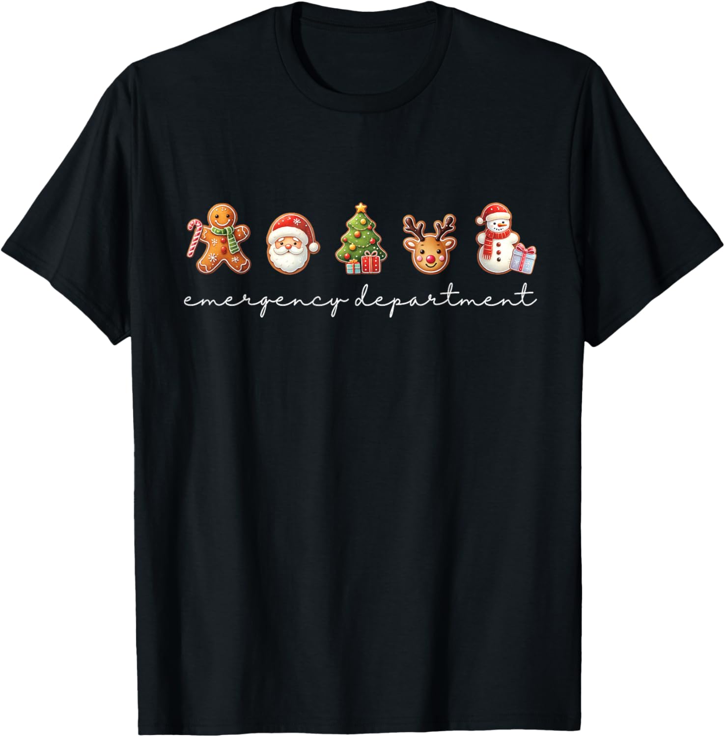 Emergency Department Christmas ED Tech Nurse Merry Xmas T-Shirt