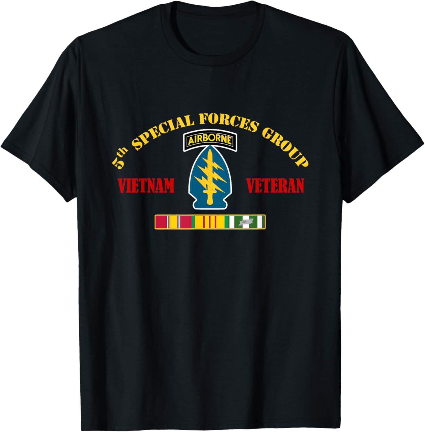 5th Special Forces Group Vietnam Veteran Military Papa Xmas T-Shirt