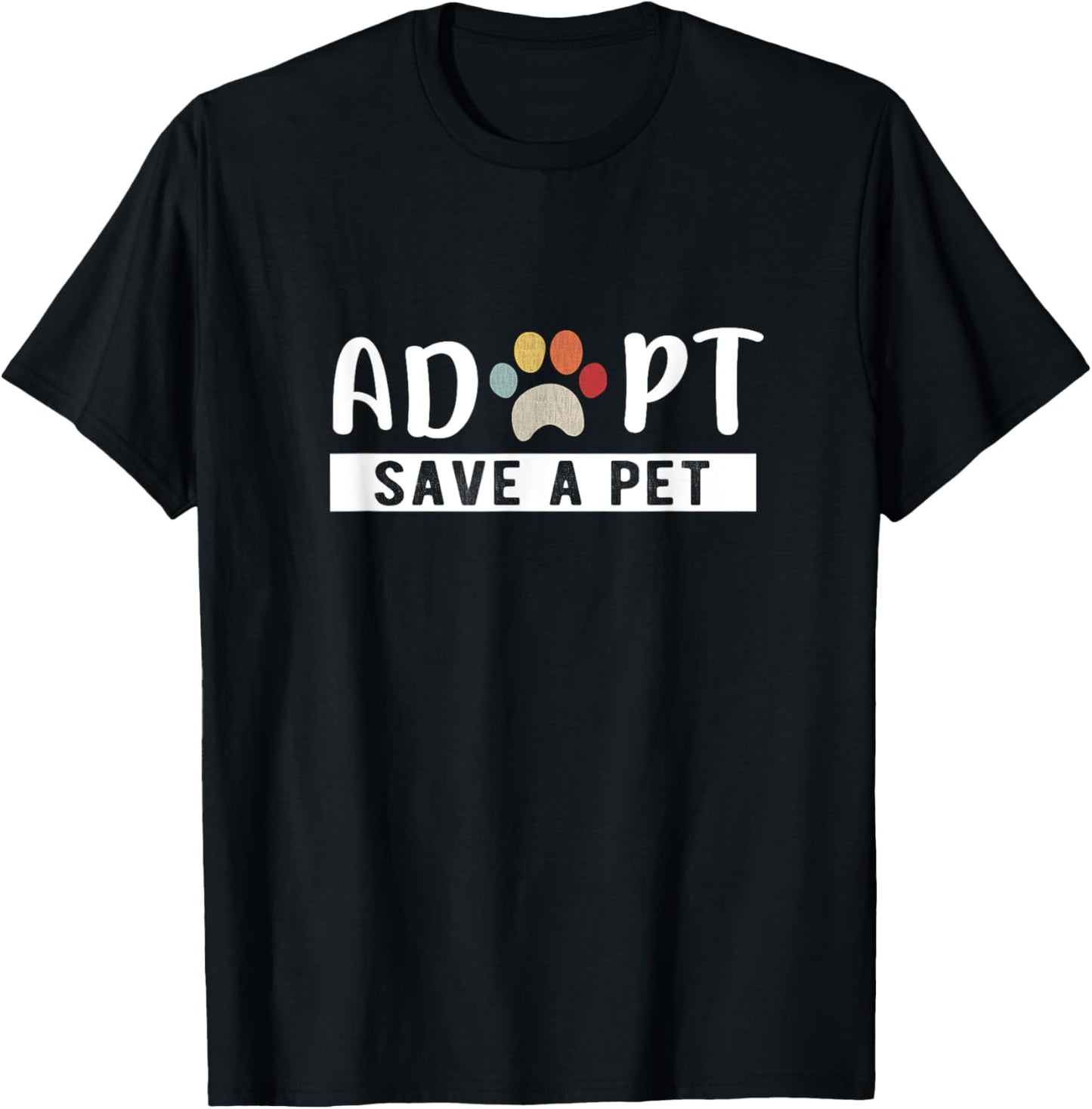 Adopt Save a Pet Cat and Dog Animals Rescue T-Shirt