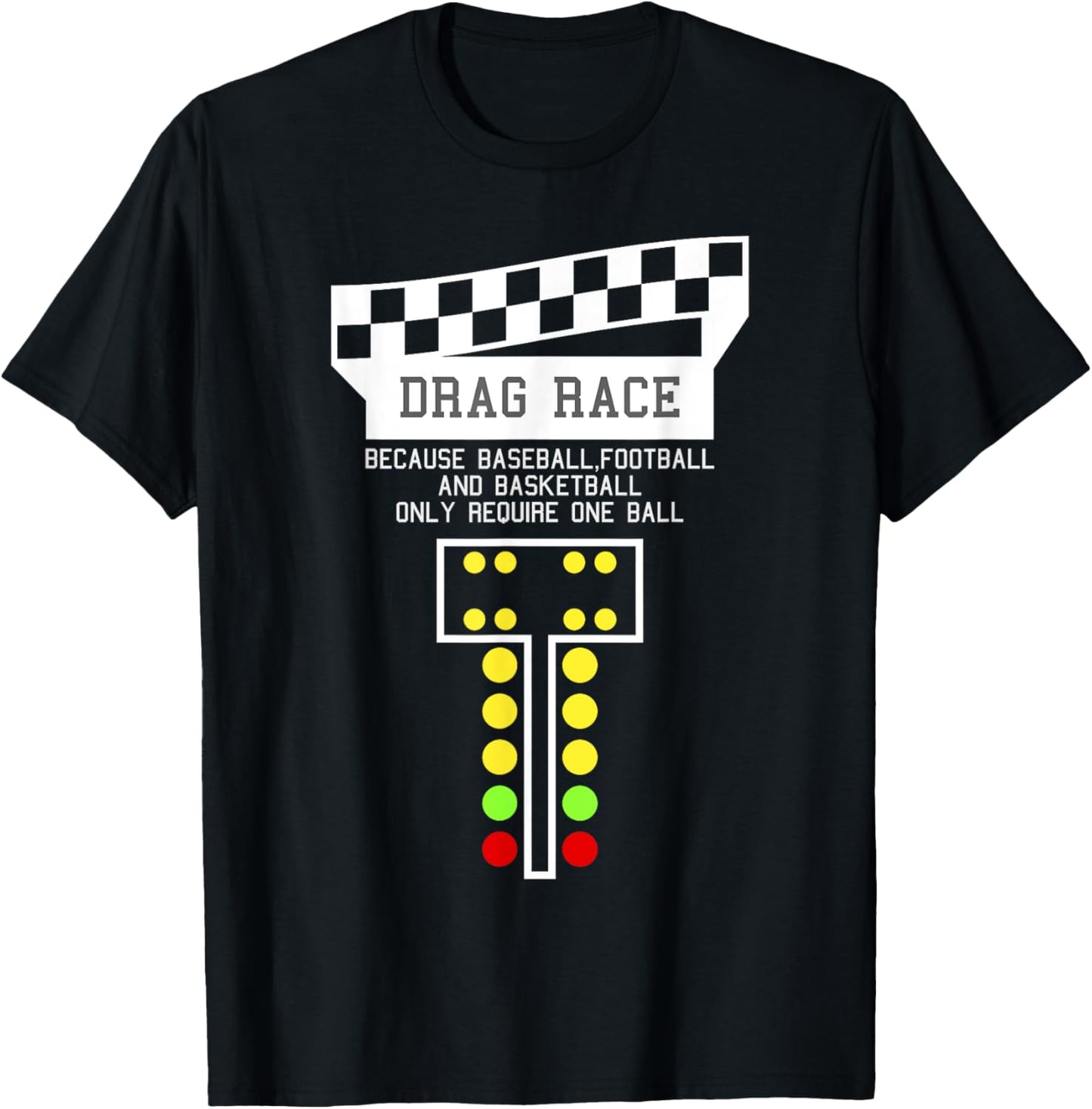 Drag Racing Tee | Car Shirt | Racing Tee - Unisex Adults, Black, Small, Short Sleeve, T-Shirt, Sports, Christmas