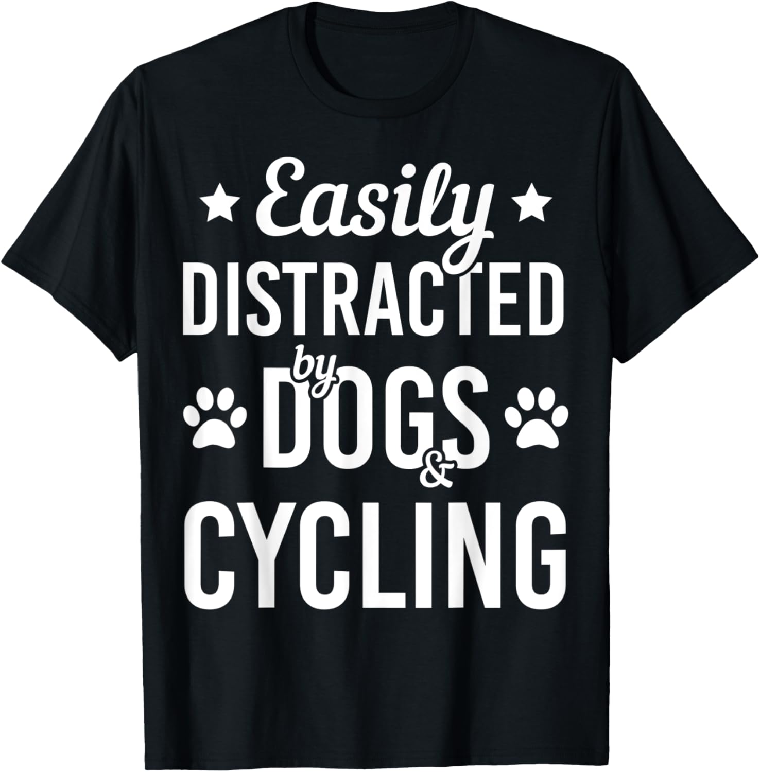Dog Lover Cycling Lover Dogs And Cycling Bicycle Funny Dog T-Shirt