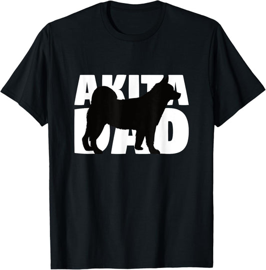 Akita Dad T-Shirt Akita Gift Father Dog Dad Tee Men Women Girls Kids T-Shirt