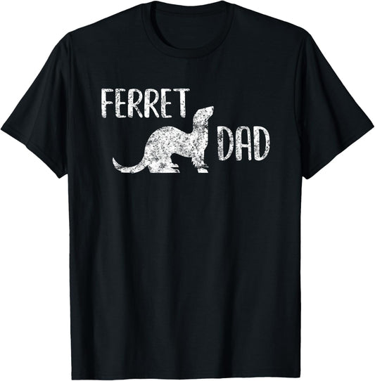 Ferret Dad Gift Men and Boys with Pet Ferrets T-Shirt