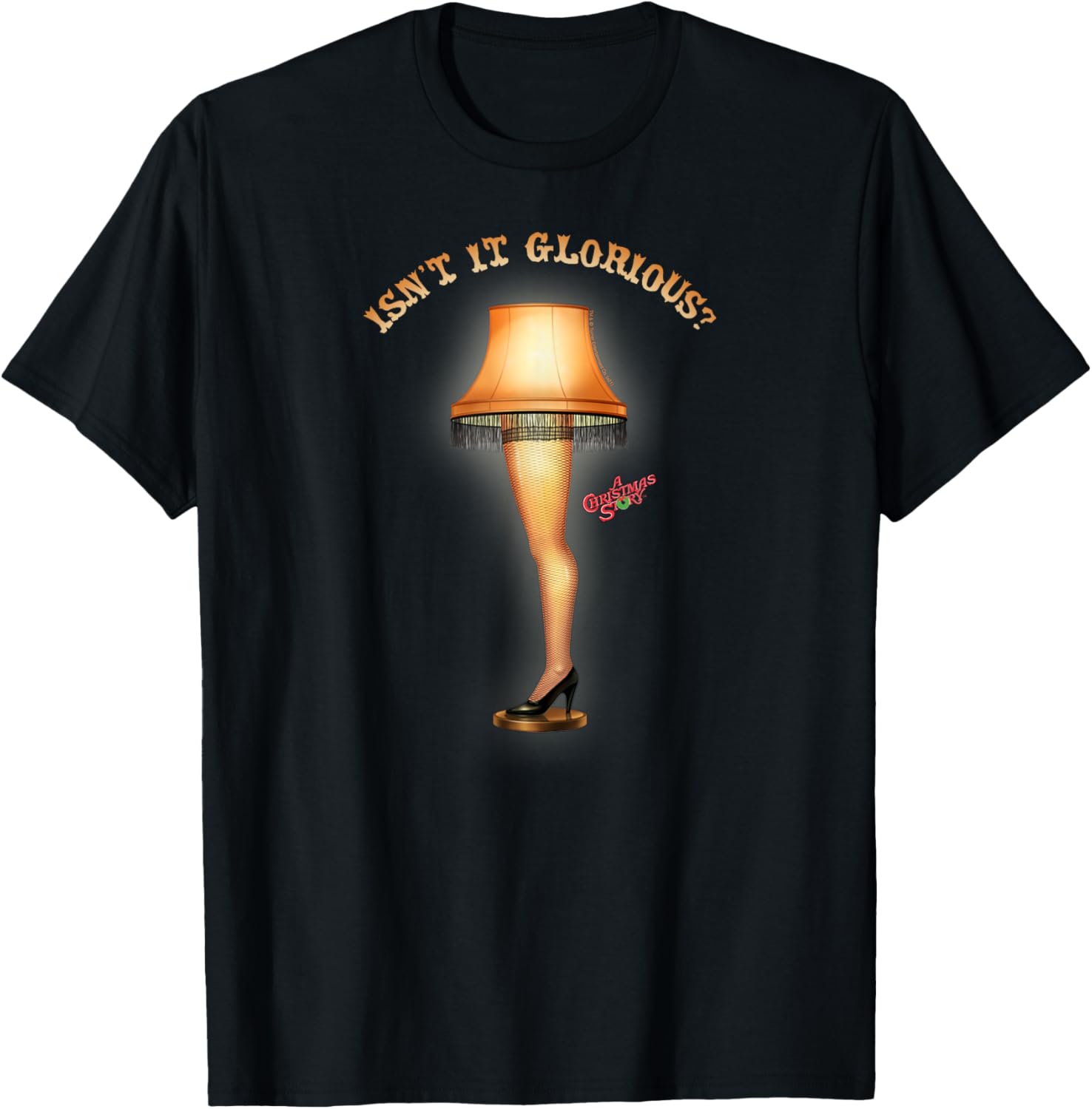 A Christmas Story Glowing Glorious Leg Lamp Funny Holiday T-Shirt
