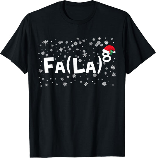 FA (LA)8 Funny Christmas Santa Fa La Math Teacher Mathematic T-Shirt for Men Women Kids