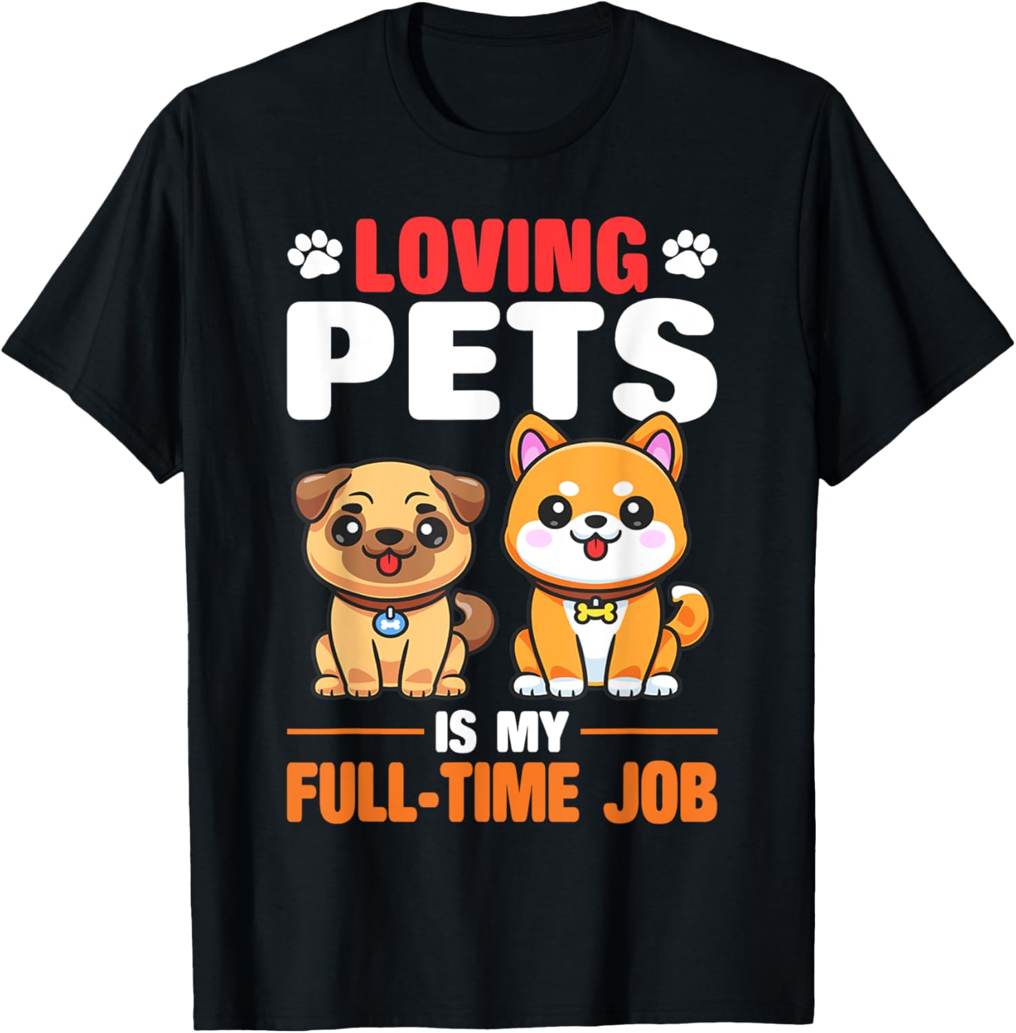 Dog Sitter Pet Sitter Funny Design Animal Lover T-Shirt