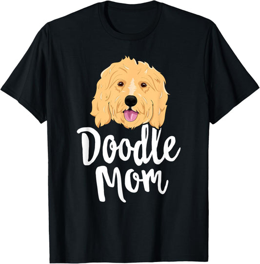Doodle Mom T-Shirt Women Goldendoodle Dog Puppy Mother T-Shirt