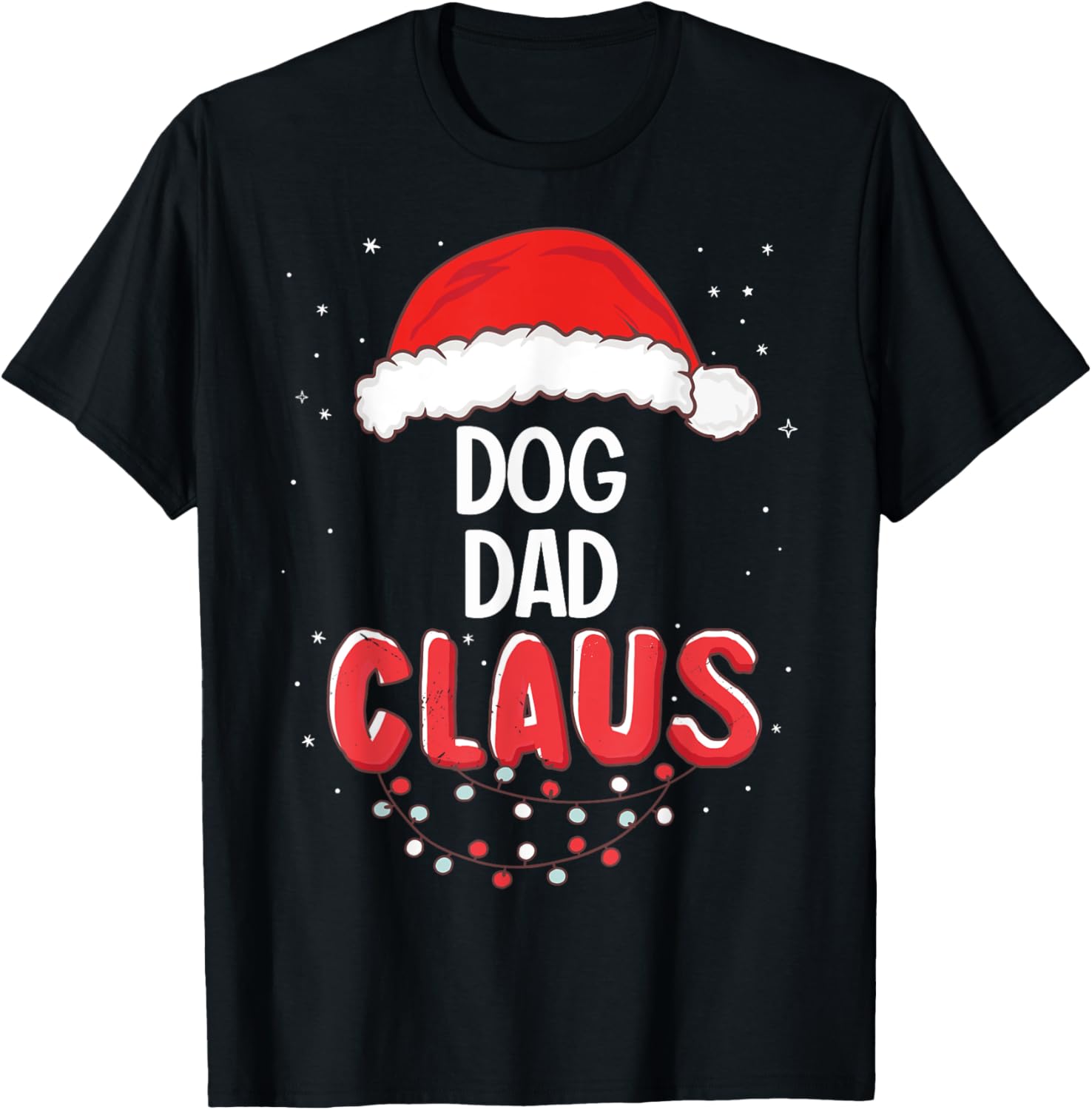 Dog Dad Santa Claus Christmas Matching Costume T-Shirt