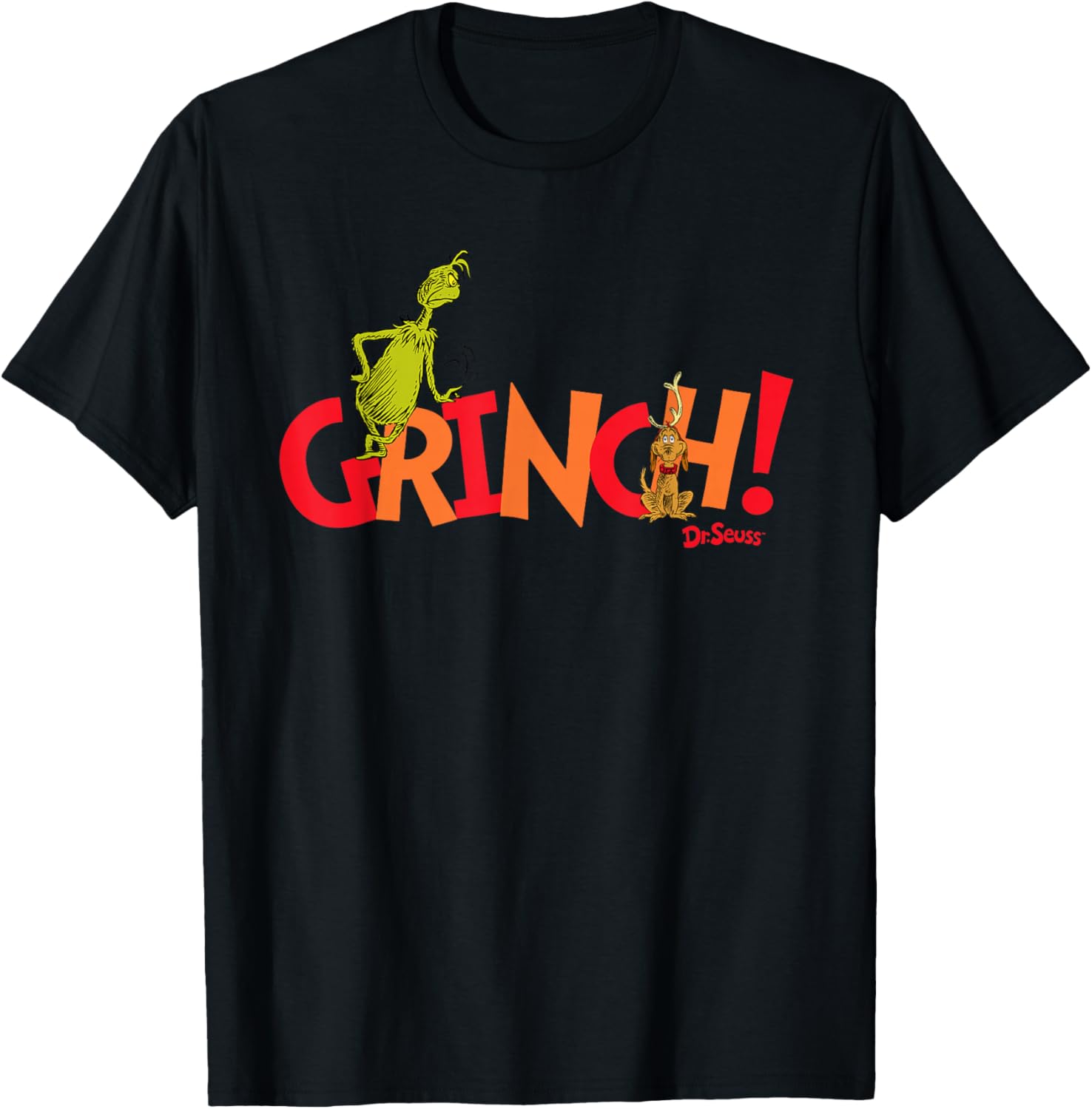 Dr. Seuss Grinch! with Max T-shirt T-Shirt