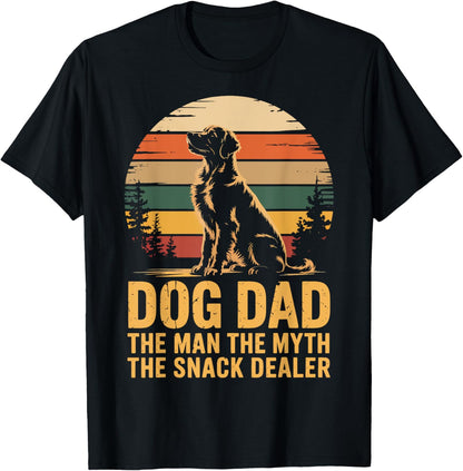 Dog Dad The Man The Myth The Snack Dealer T-Shirt