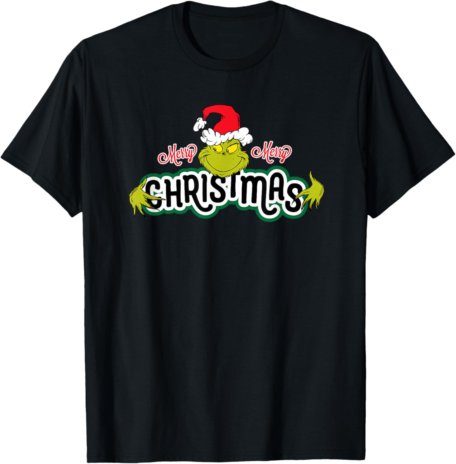 Dr. Seuss Grinch Hugs Christmas Short Sleeve T-shirt