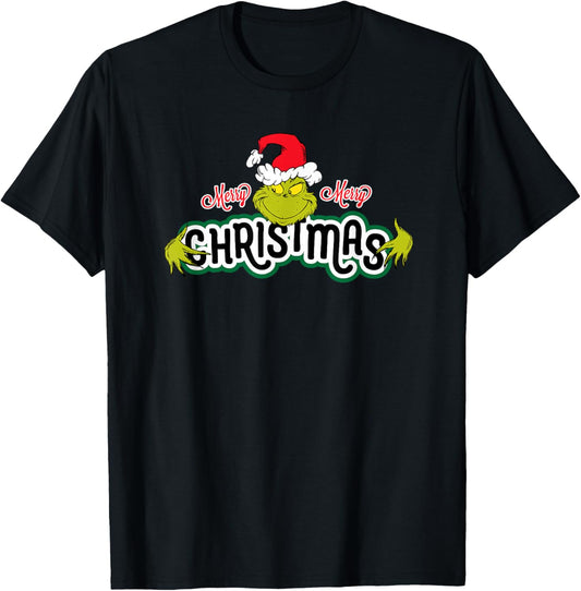 Dr. Seuss Grinch Hugs Christmas Short Sleeve T-shirt
