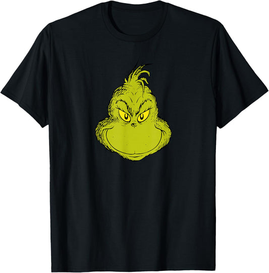 Dr. Seuss Classic Grinch Face T-shirt T-Shirt