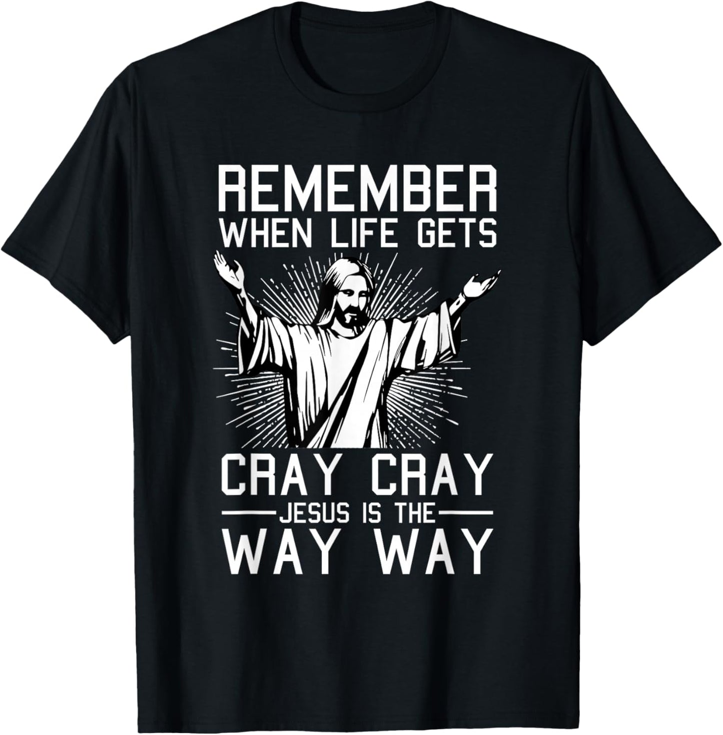 Jesus Is The Way Christmas Funny Faith Religious Christian T-Shirt