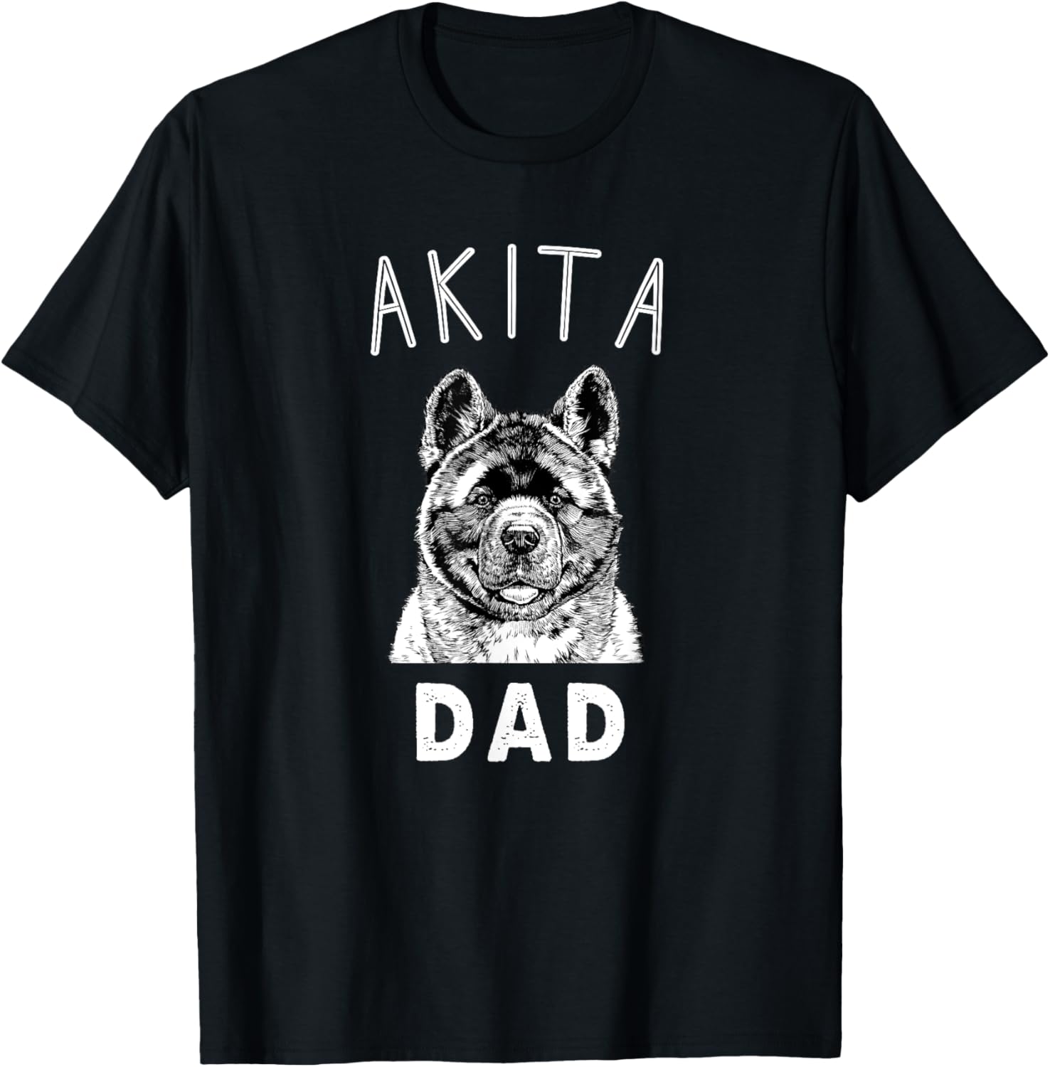Akita Dad American Akita Inu Dog Papa Men Women Girls Kids T-Shirt