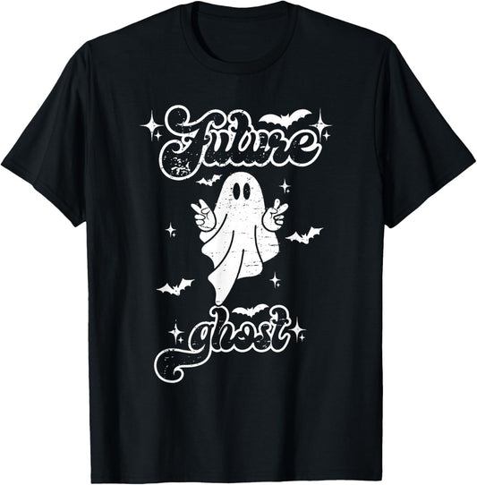 Future Ghost Funny Vintage Halloween Costume Men Women Kids T-Shirt