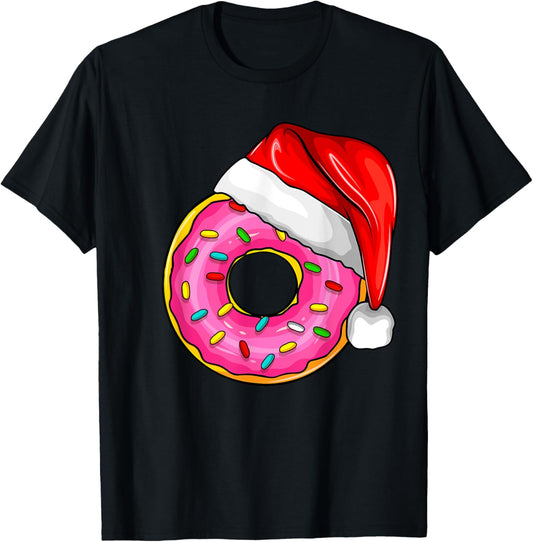 Donut Christmas Xmas Doughnut Women Kids Men T-Shirt